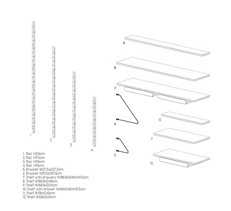 Купити Shelving Twig M2 від MAIIMO