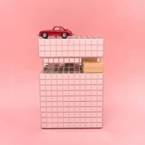 Столик з плитки Mirror Cube