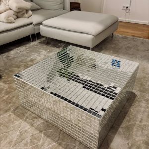 Столик з плитки Mirror table, 80/80 см
