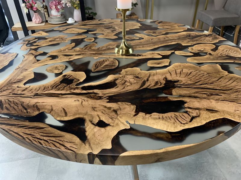 Купити Table wood and epoxy resin Eichewurzel від MAIIMO