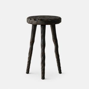 Black Wooden Stool