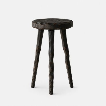 Black Wooden Stool