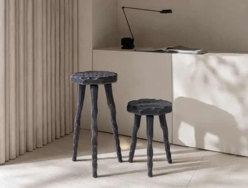 Купити Graphite Wooden Stool від MAIIMO