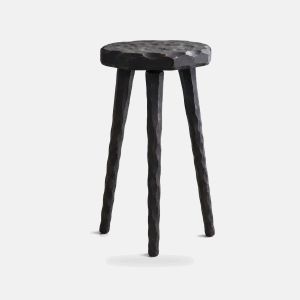 Graphite Wooden Stool