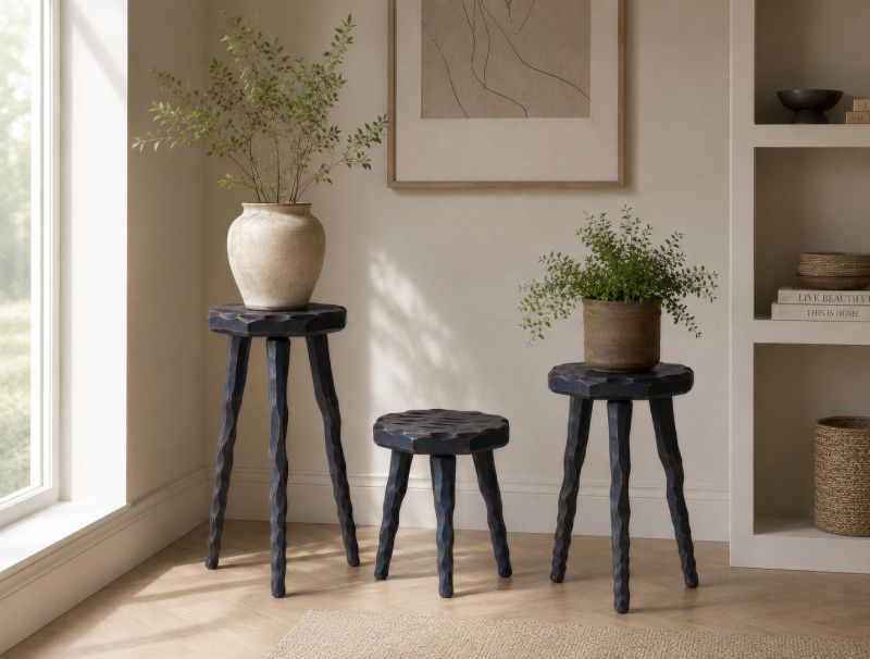 Купити Greek Walnut Wood Stool від MAIIMO