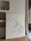 Купити Textured painting of the Mountain panel beige від MAIIMO