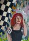 Купити Картина The girl gazes into the future 29.7×21.0 см (А4) від MAIIMO