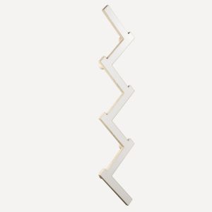 Вішалка для одягу/полотенець   ZIG-ZAG біла