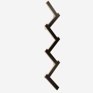 Вішалка для одягу/полотенець   ZIG-ZAG чорна