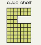 Купити Столик з плитки CUBE SHELF від MAIIMO